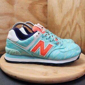 New Balance 574 Womens Blue Sneakers Size 9 Summer Waves